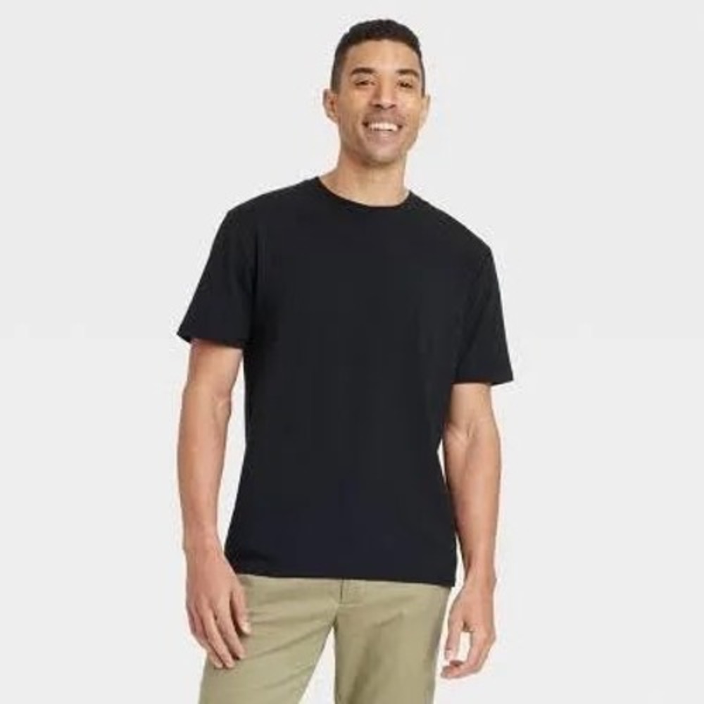 Goodfellow & Co Mens Every Wear Tee Black Short Sleeve T-Shirt 4XL‎ NWT